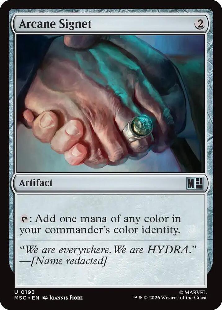 Arcane Signet 193 (Commander: Marvel Super Heroes)  - Surge Foil | Good Games Modbury