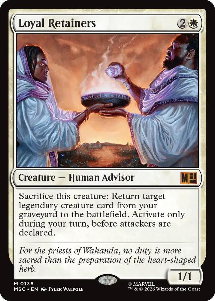 Loyal Retainers Surge Foil 136 (Commander: Marvel Super Heroes)  - Foil | Good Games Modbury