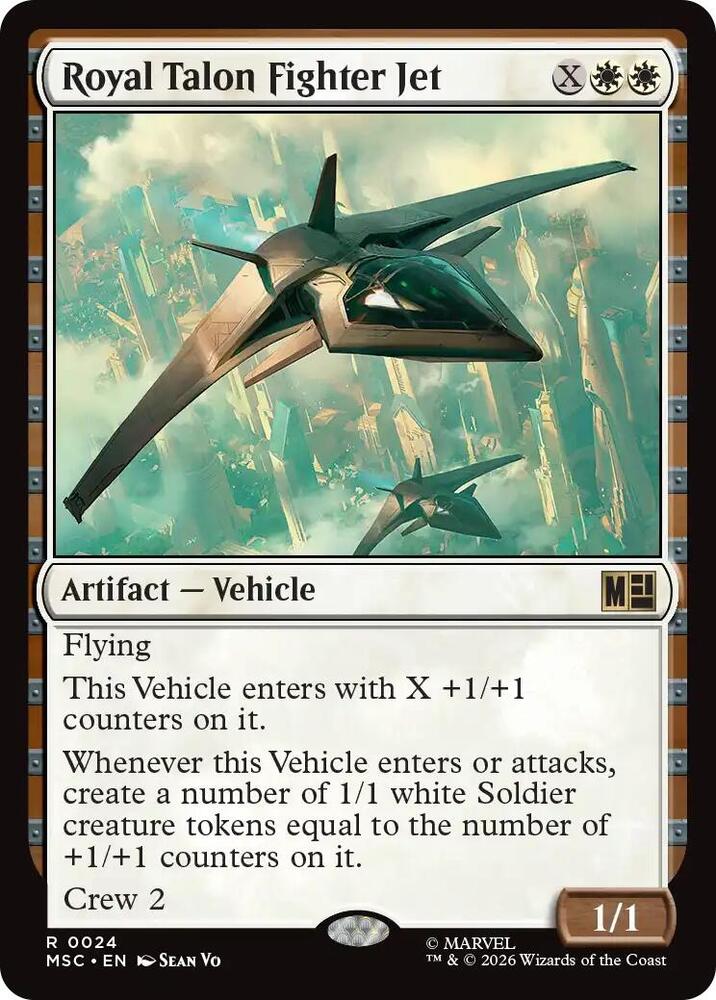 Royal Talon Fighter Jet Surge Foil 24 (Commander: Marvel Super Heroes)  - Foil | Good Games Modbury