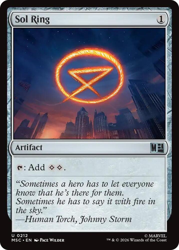 Sol Ring 212 (Commander: Marvel Super Heroes)  - Surge Foil | Good Games Modbury