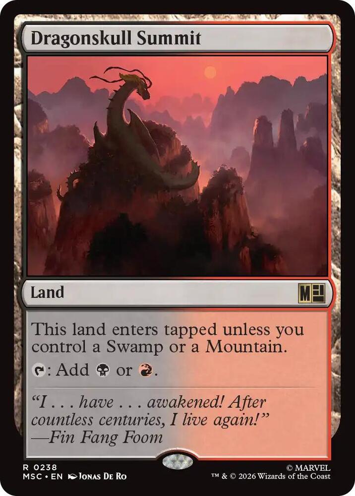 Dragonskull Summit Surge Foil 238 (Commander: Marvel Super Heroes)  - Foil | Good Games Modbury