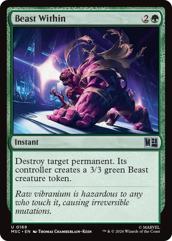 Beast Within 169 (Commander: Marvel Super Heroes)  - Surge Foil | Good Games Modbury