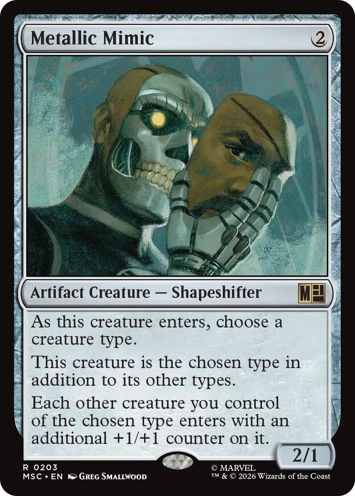 Metallic Mimic Surge Foil 203 (Commander: Marvel Super Heroes)  - Foil | Good Games Modbury