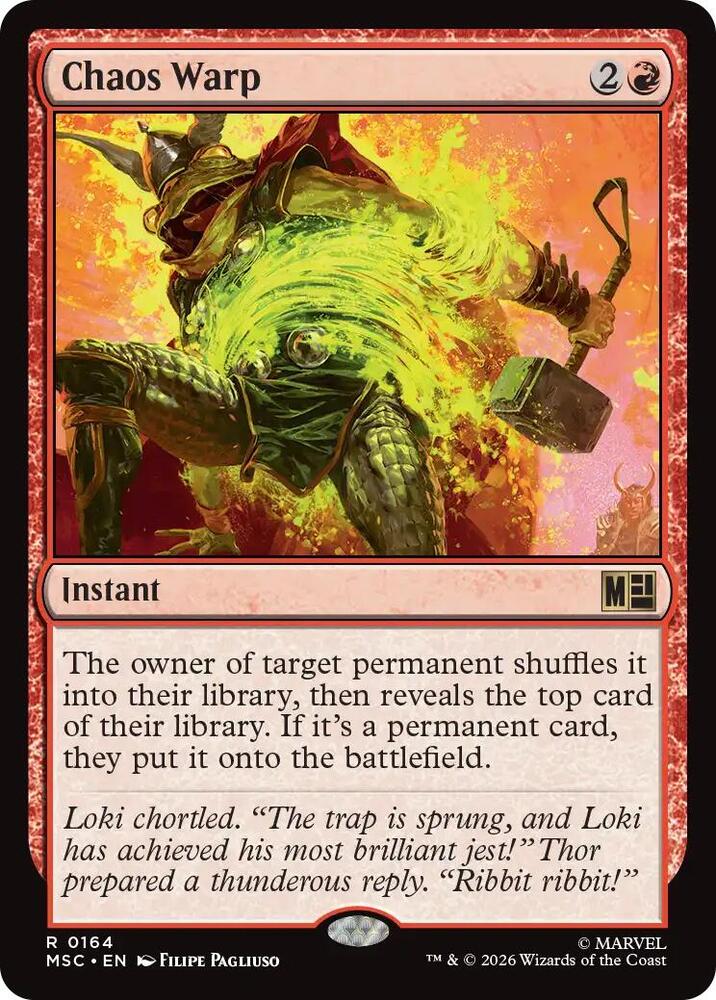 Chaos Warp Surge Foil 164 (Commander: Marvel Super Heroes)  - Foil | Good Games Modbury