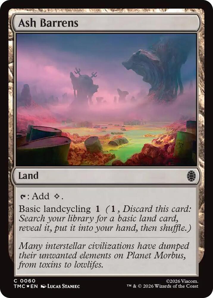 Ash Barrens Surge Foil 60 (Commander: Teenage Mutant Ninja Turtles)  - Foil | Good Games Modbury