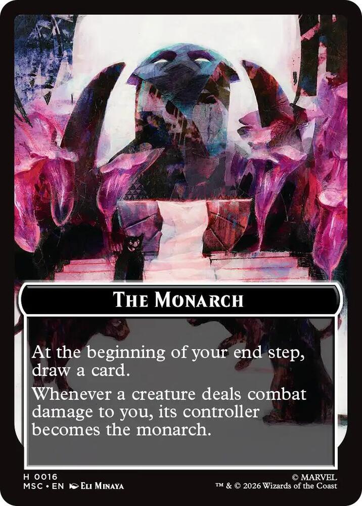 The Monarch 0016 Vibranium 0031 Double Sided Token Surge Foil 16 // 31 (Commander: Marvel Super Heroes)  - Foil | Good Games Modbury