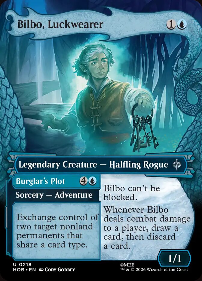Bilbo, Luckwearer // Burglar's Plot 218 (The Hobbit)  - Showcase Foil | Good Games Modbury