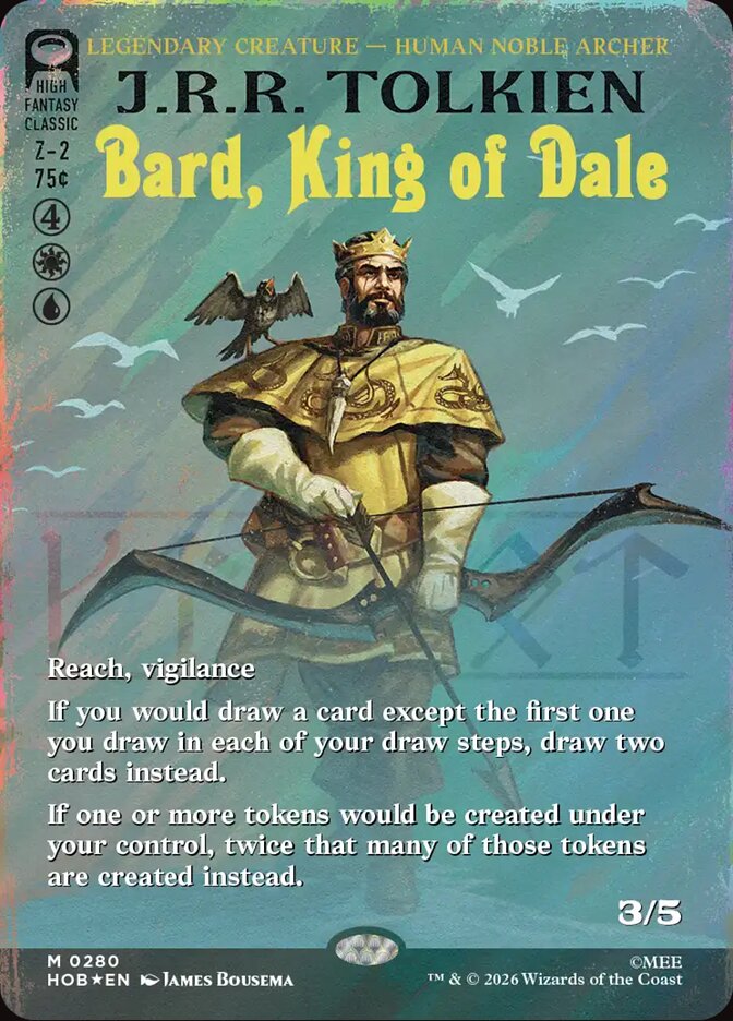 Bard, King of Dale 280 (The Hobbit)  - Borderless Surge Foil | Good Games Modbury