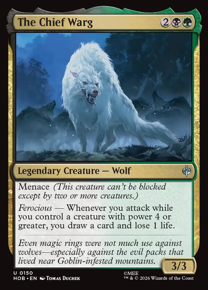 The Chief Warg 150 (The Hobbit)  - Foil | Good Games Modbury