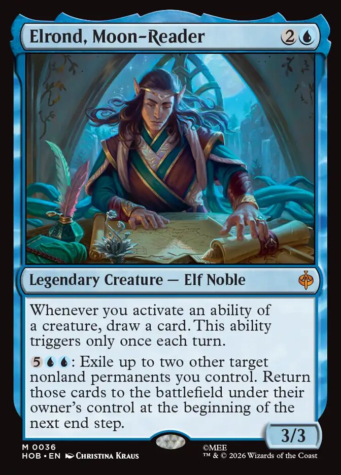 Elrond, Moon-Reader 36 (The Hobbit)  - Foil | Good Games Modbury