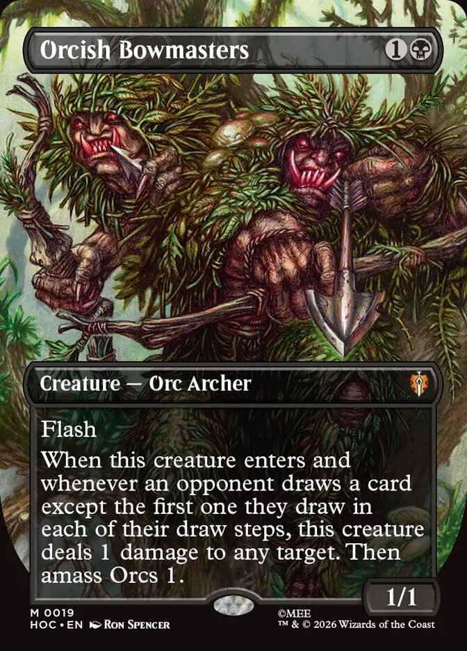 Orcish Bowmasters 19 (The Hobbit: Eternal-Legal)  - Borderless Foil | Good Games Modbury