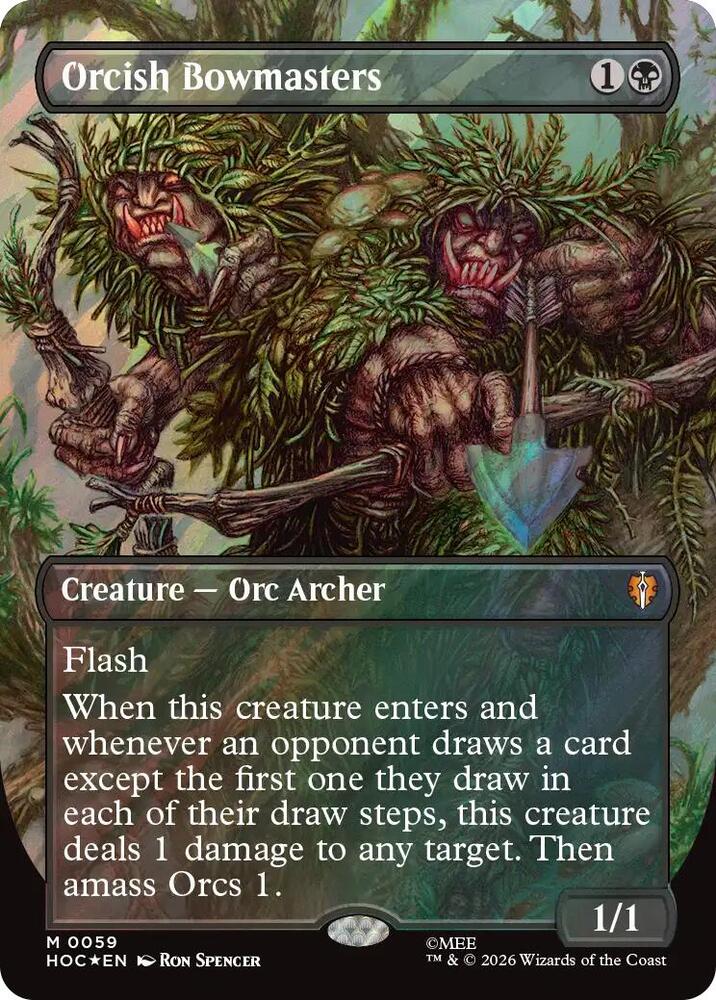 Orcish Bowmasters 59 (The Hobbit: Eternal-Legal)  - Borderless Surge Foil | Good Games Modbury