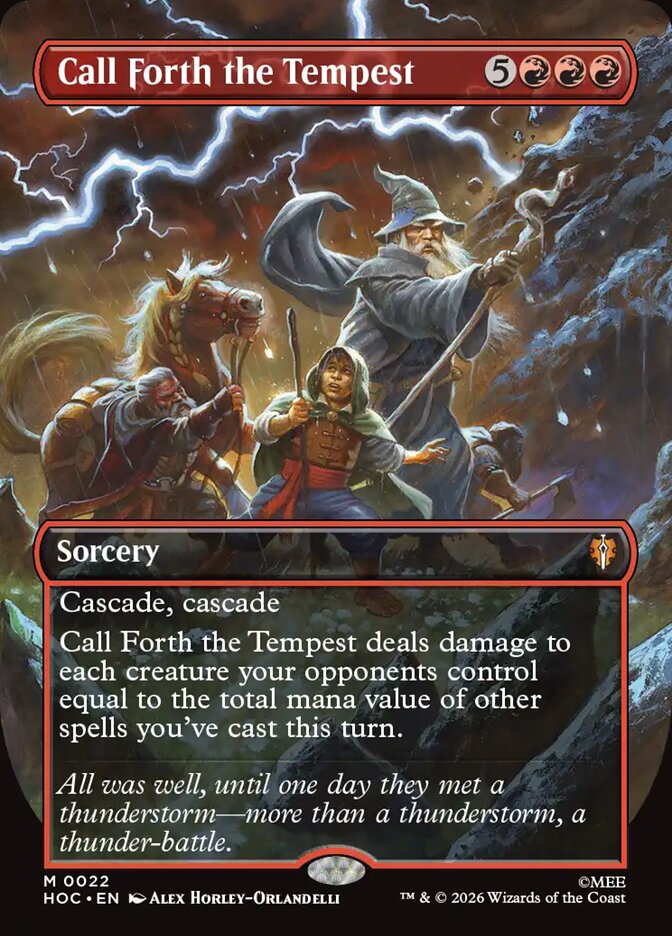 Call Forth the Tempest 22 (The Hobbit: Eternal-Legal)  - Borderless Foil | Good Games Modbury