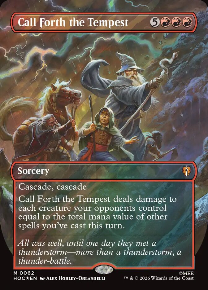 Call Forth the Tempest 62 (The Hobbit: Eternal-Legal)  - Borderless Surge Foil | Good Games Modbury