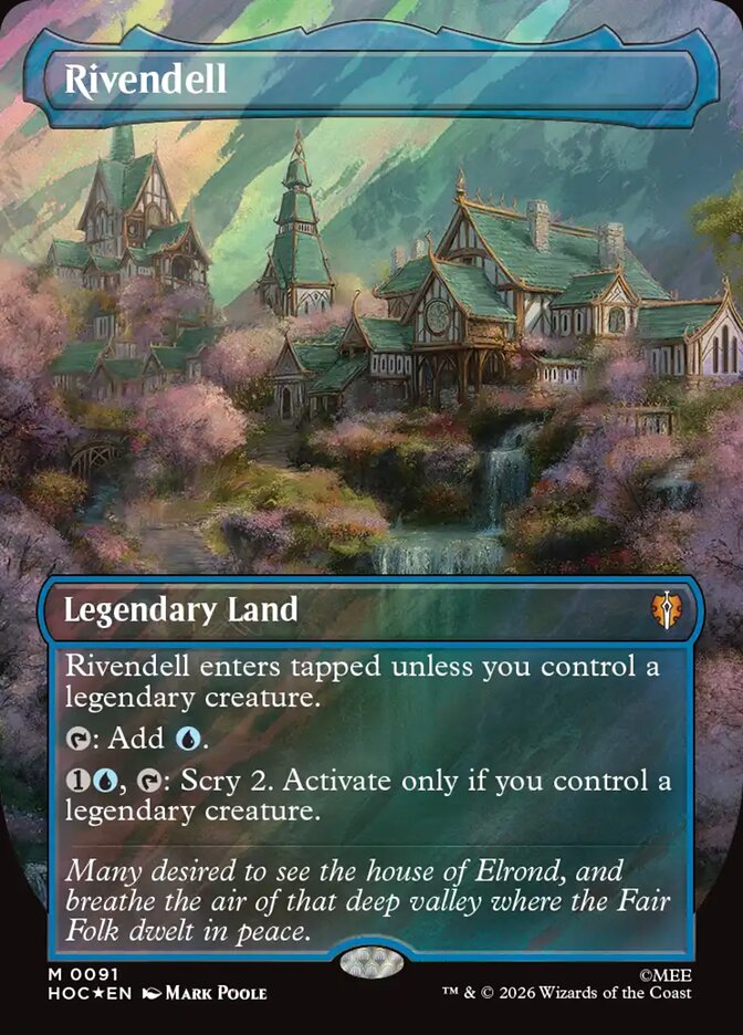 Rivendell 91 (The Hobbit: Eternal-Legal)  - Borderless Surge Foil | Good Games Modbury