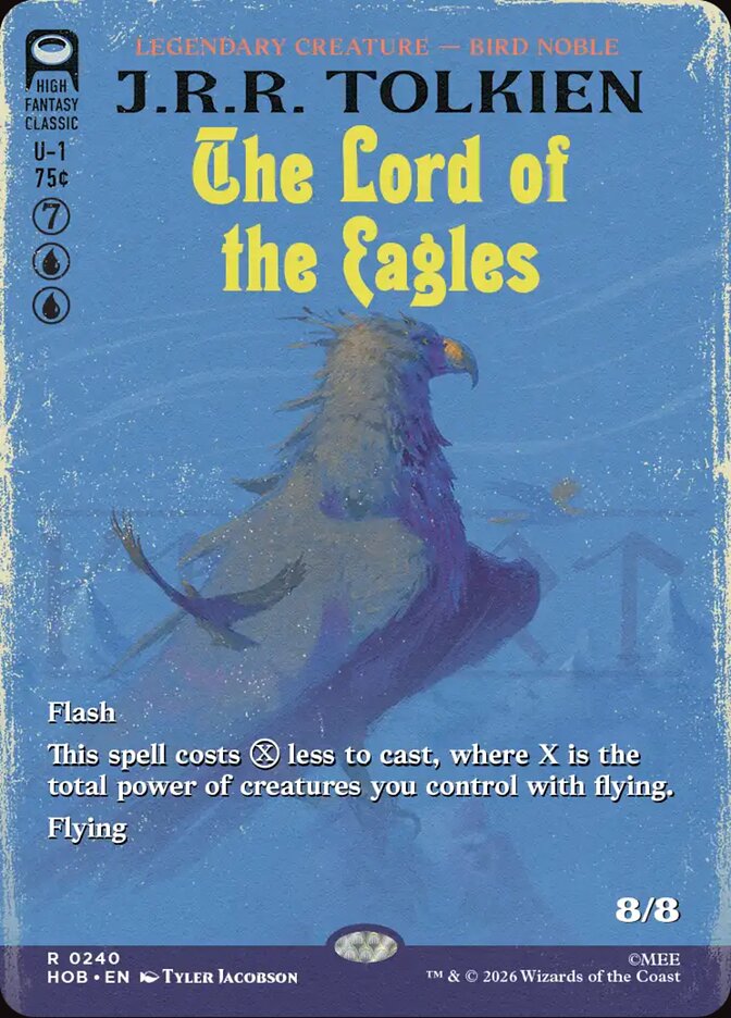 The Lord of the Eagles 240 (The Hobbit)  - Borderless Foil | Good Games Modbury