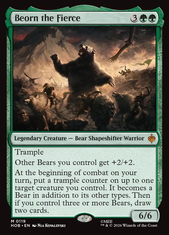 Beorn the Fierce 119 (The Hobbit)  - Foil | Good Games Modbury