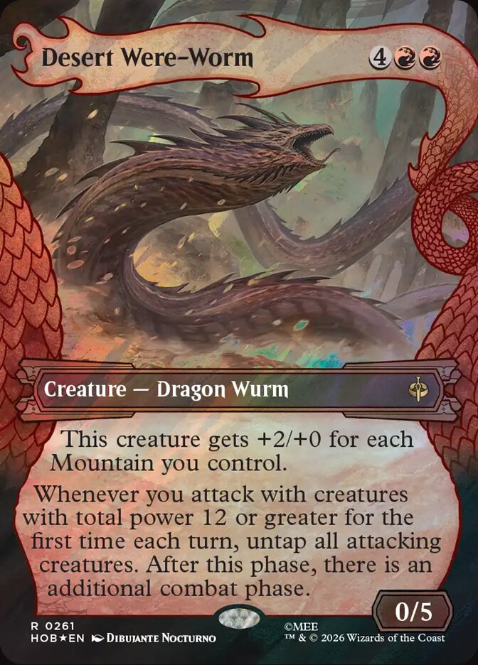 Desert Were-Worm 261 (The Hobbit)  - Showcase Surge Foil | Good Games Modbury