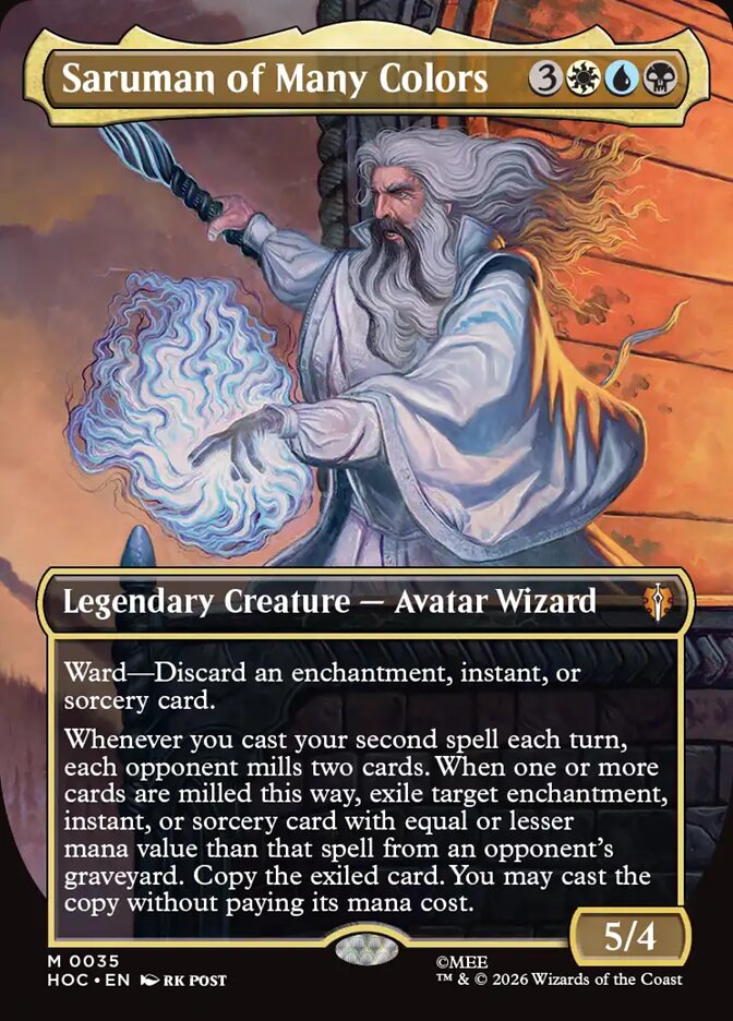 Saruman of Many Colors 35 (The Hobbit: Eternal-Legal)  - Borderless Foil | Good Games Modbury