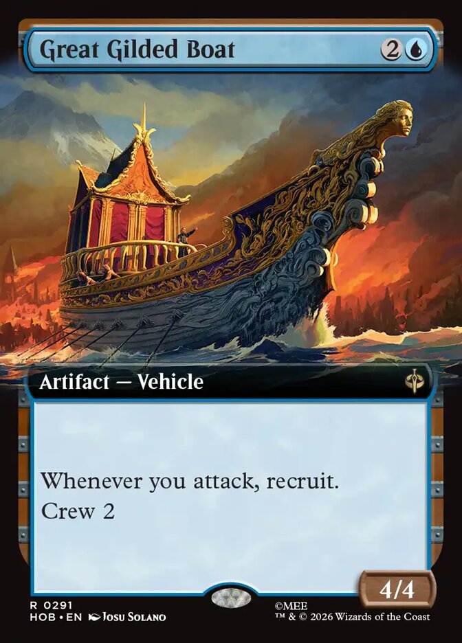 Great Gilded Boat 291 (The Hobbit)  - Extended Art Foil | Good Games Modbury