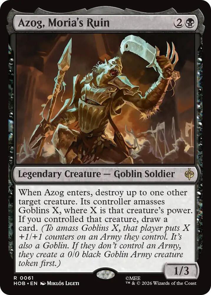 Azog, Moria's Ruin 61 (The Hobbit)  - Foil | Good Games Modbury