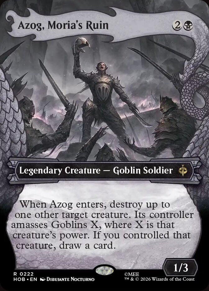 Azog, Moria's Ruin 222 (The Hobbit)  - Showcase Foil | Good Games Modbury