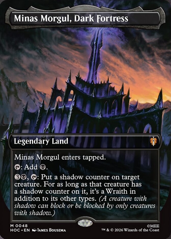 Minas Morgul, Dark Fortress 48 (The Hobbit: Eternal-Legal)  - Borderless Foil | Good Games Modbury