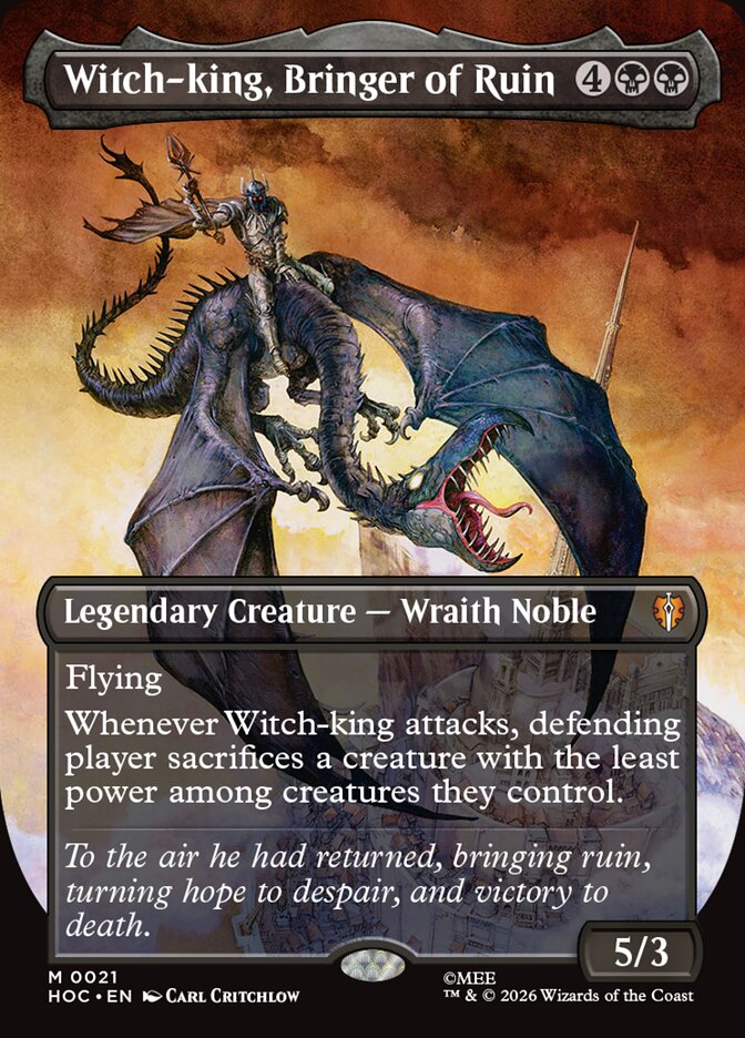 Witch-king, Bringer of Ruin 21 (The Hobbit: Eternal-Legal)  - Borderless | Good Games Modbury