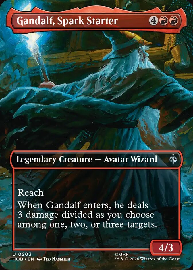 Gandalf, Spark Starter 203 (The Hobbit)  - Borderless Foil | Good Games Modbury