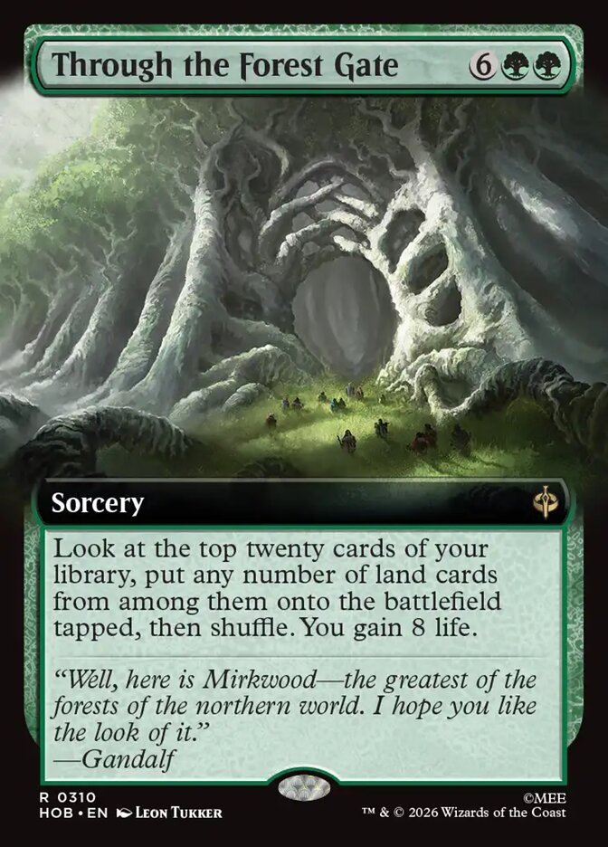 Through the Forest Gate 310 (The Hobbit)  - Extended Art Foil | Good Games Modbury