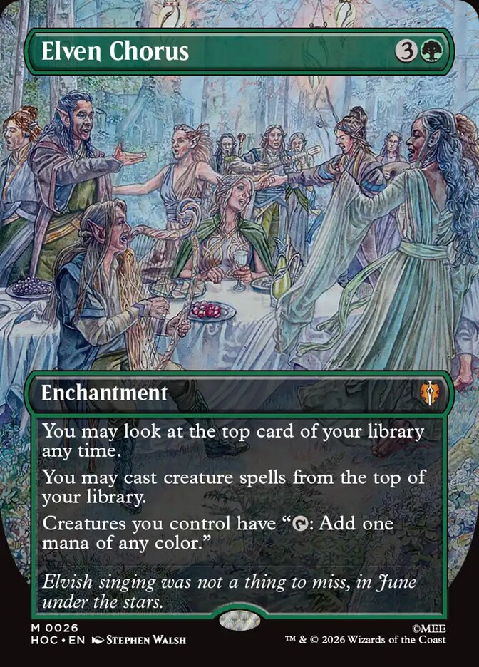Elven Chorus 26 (The Hobbit: Eternal-Legal)  - Borderless | Good Games Modbury