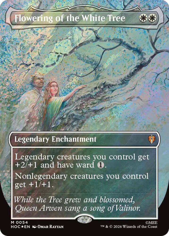 Flowering of the White Tree 54 (The Hobbit: Eternal-Legal)  - Borderless Surge Foil | Good Games Modbury
