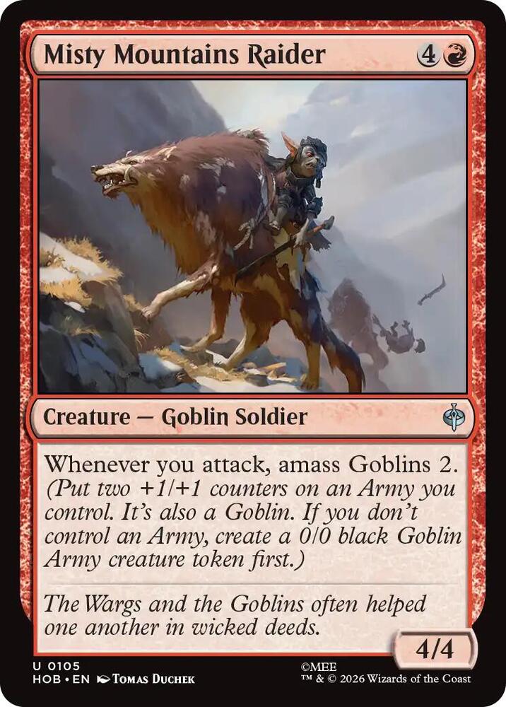 Misty Mountains Raider 105 (The Hobbit)  - Foil | Good Games Modbury