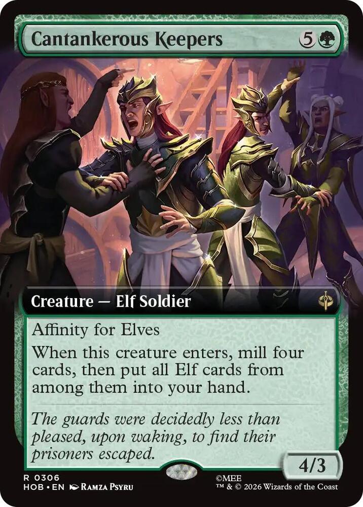 Cantankerous Keepers 306 (The Hobbit)  - Extended Art Foil | Good Games Modbury