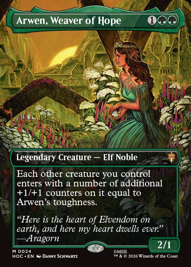 Arwen, Weaver of Hope 24 (The Hobbit: Eternal-Legal)  - Borderless Foil | Good Games Modbury