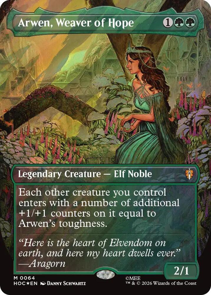 Arwen, Weaver of Hope 64 (The Hobbit: Eternal-Legal)  - Borderless Surge Foil | Good Games Modbury