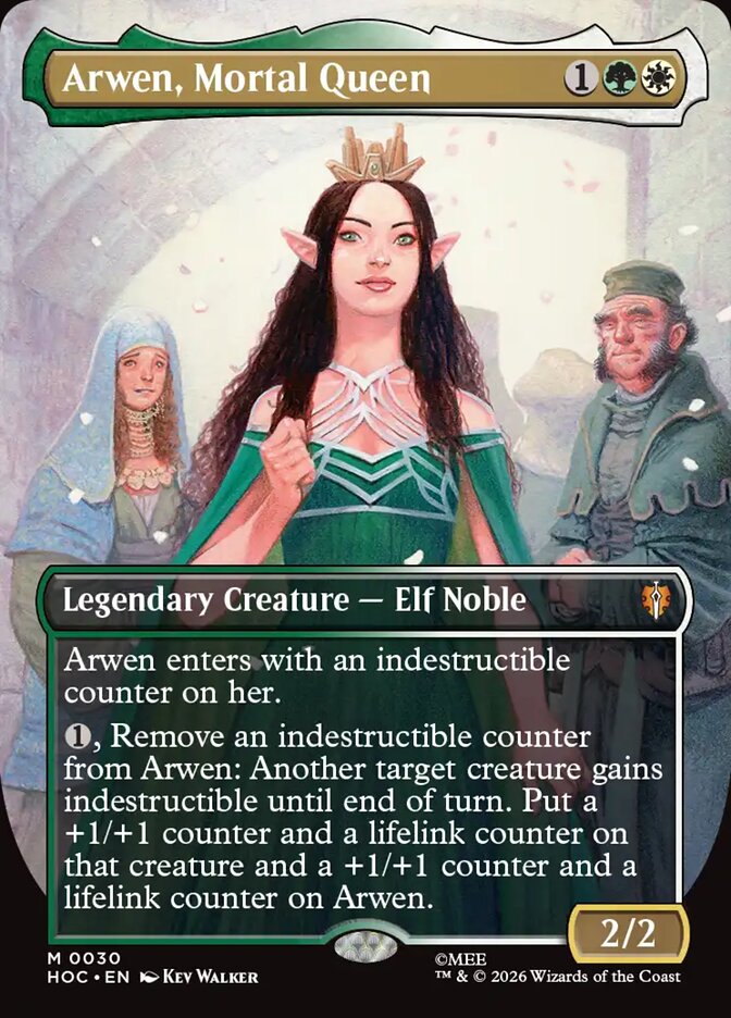 Arwen, Mortal Queen 30 (The Hobbit: Eternal-Legal)  - Borderless Foil | Good Games Modbury