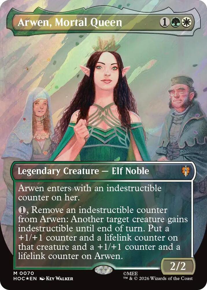 Arwen, Mortal Queen 70 (The Hobbit: Eternal-Legal)  - Borderless Surge Foil | Good Games Modbury