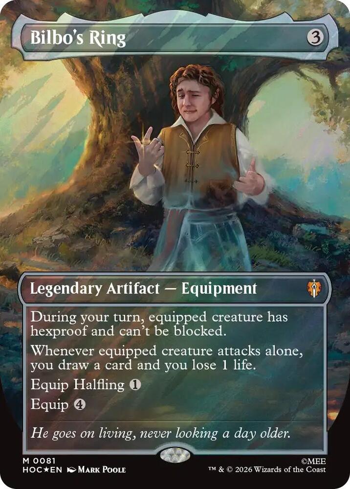 Bilbo's Ring 81 (The Hobbit: Eternal-Legal)  - Borderless Surge Foil | Good Games Modbury