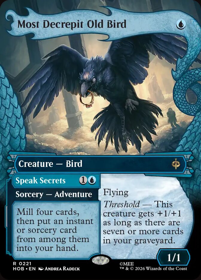 Most Decrepit Old Bird // Speak Secrets 221 (The Hobbit)  - Showcase Foil | Good Games Modbury