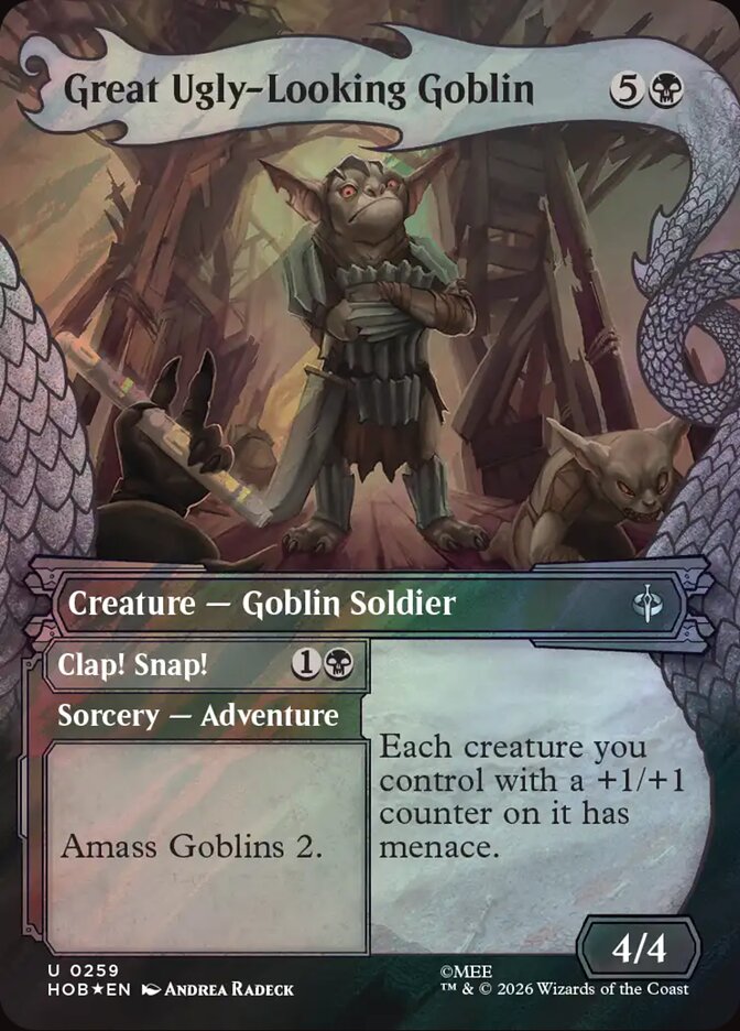 Great Ugly-Looking Goblin // Clap! Snap! 259 (The Hobbit)  - Showcase Surge Foil | Good Games Modbury