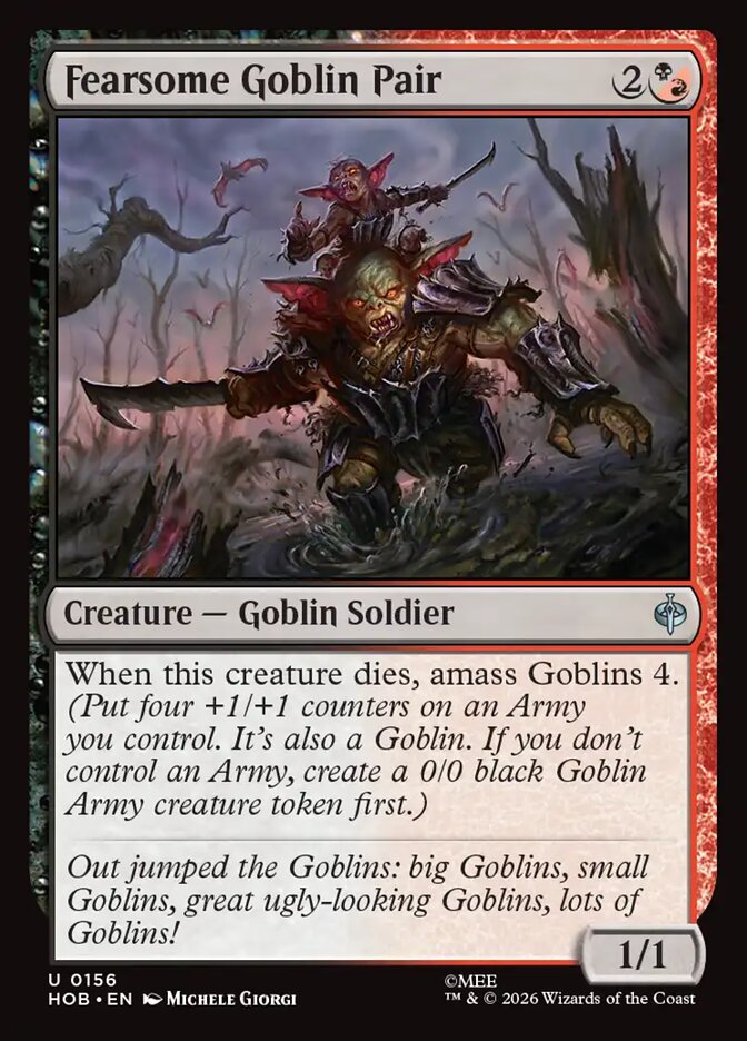 Fearsome Goblin Pair 156 (The Hobbit)  - Foil | Good Games Modbury