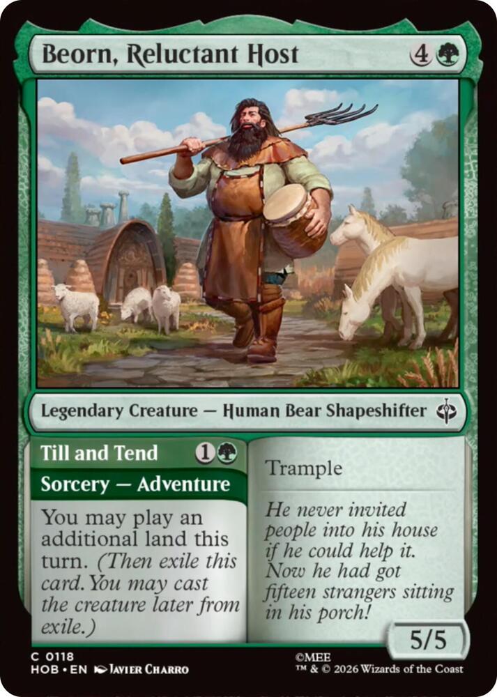 Beorn, Reluctant Host // TIll and Tend 118 (The Hobbit)  - Foil | Good Games Modbury