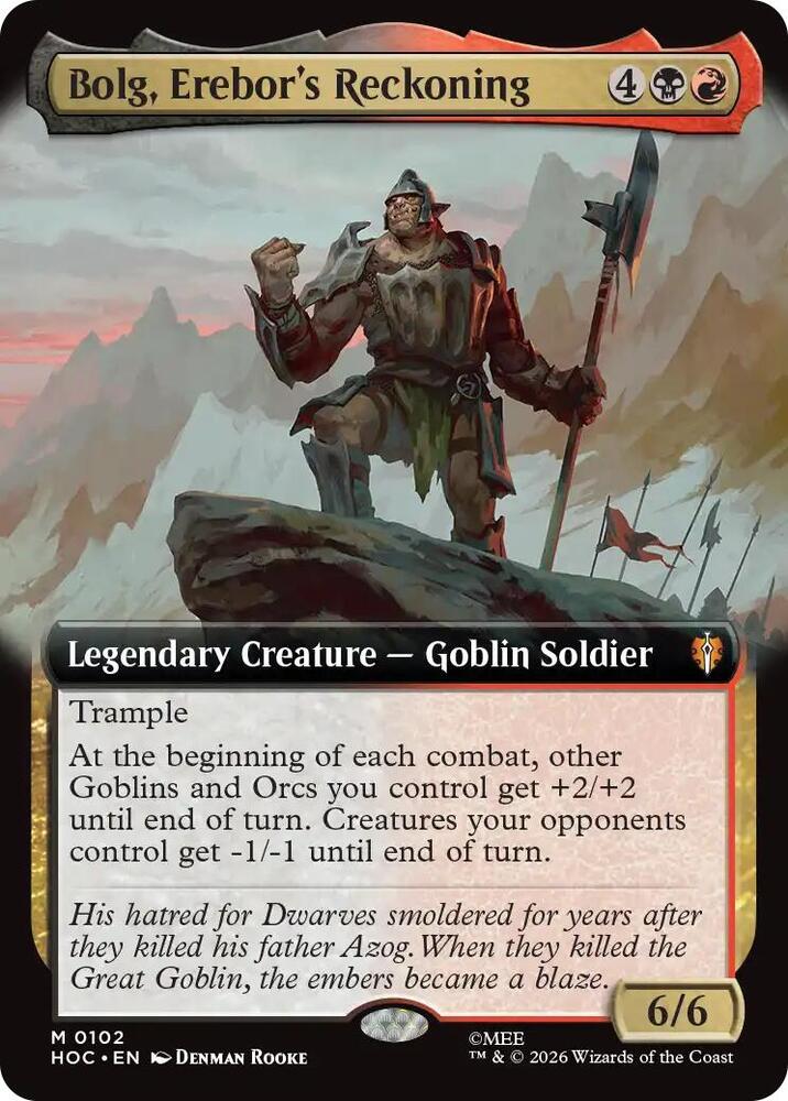 Bolg, Erebor's Reckoning 102 (The Hobbit: Eternal-Legal)  - Extended Art | Good Games Modbury