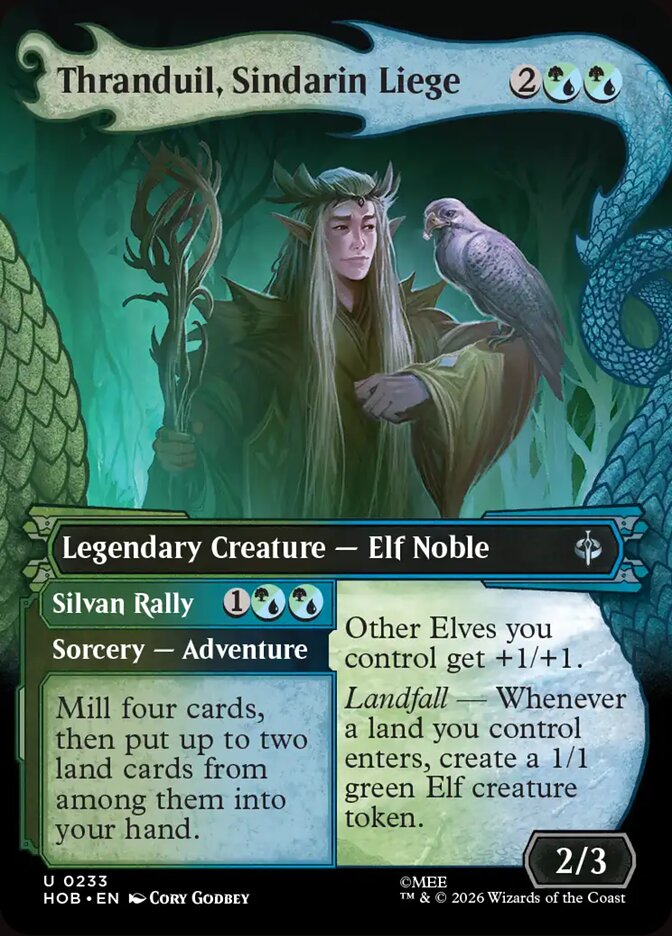 Thranduil, Sindarin Liege // Silvan Rally 233 (The Hobbit)  - Showcase Foil | Good Games Modbury
