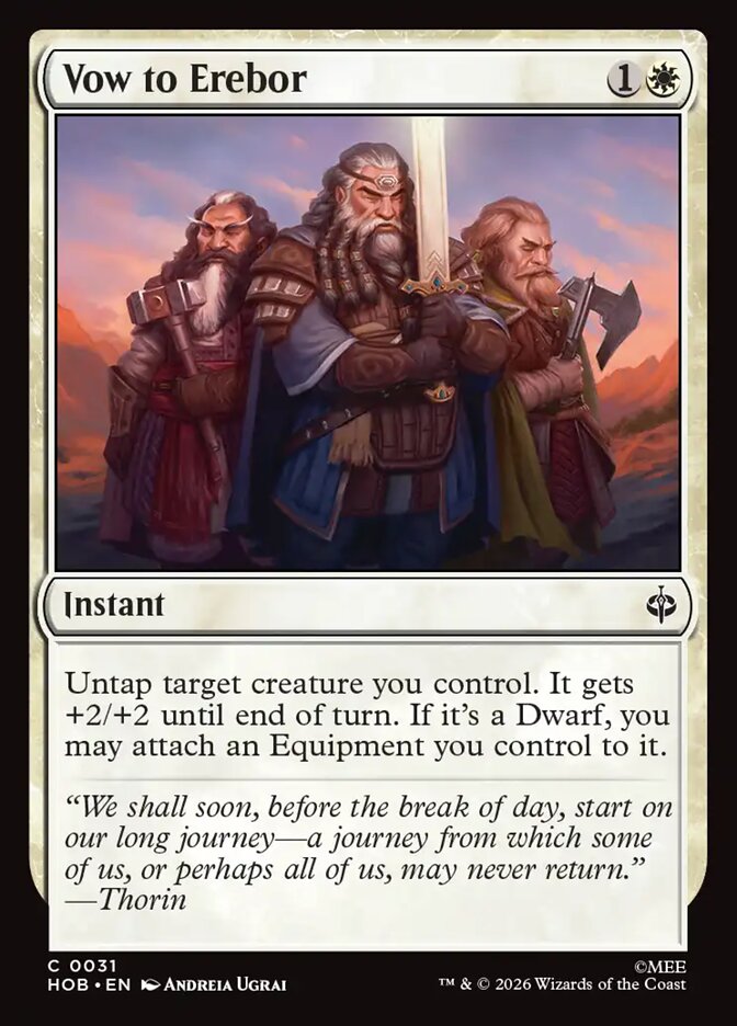 Vow to Erebor 31 (The Hobbit)  - Foil | Good Games Modbury
