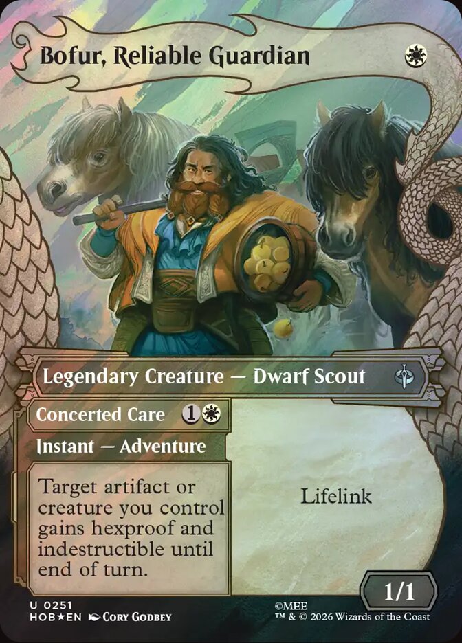 Bofur, Reliable Guardian // Concerted Care 251 (The Hobbit)  - Showcase Surge Foil | Good Games Modbury