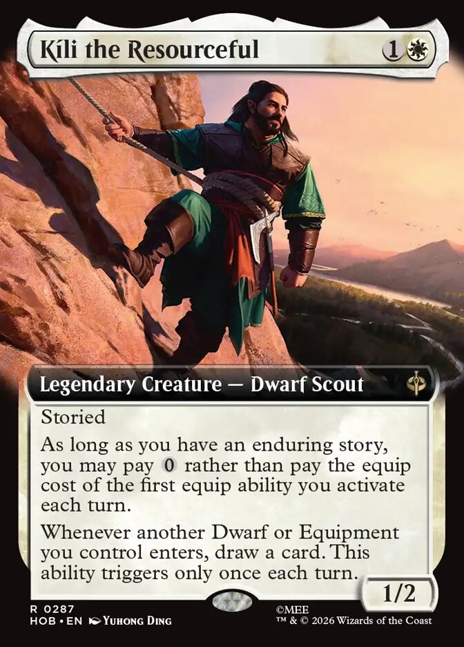Kíli the Resourceful 287 (The Hobbit)  - Extended Art Foil | Good Games Modbury