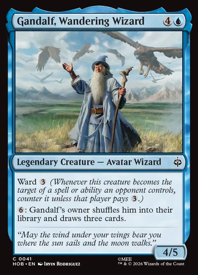 Gandalf, Wandering Wizard 41 (The Hobbit)  - Foil | Good Games Modbury