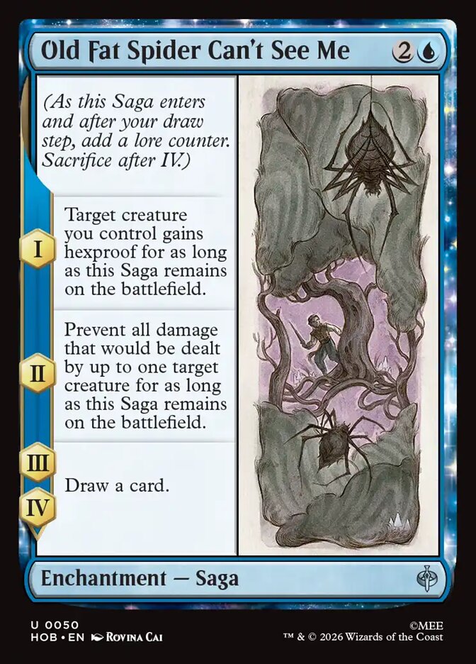 Old Fat Spider Can't See Me 50 (The Hobbit)  - Foil | Good Games Modbury